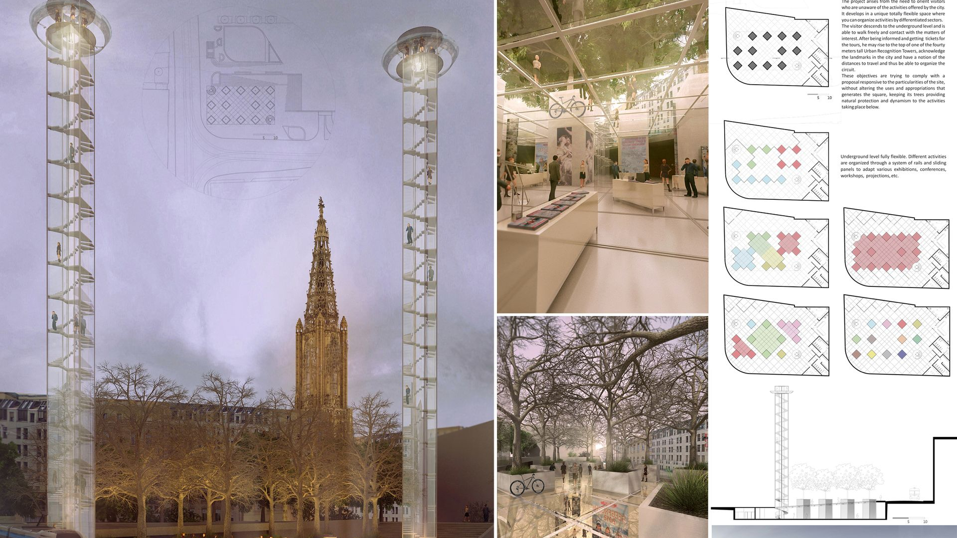 Render presentation of architectural competition