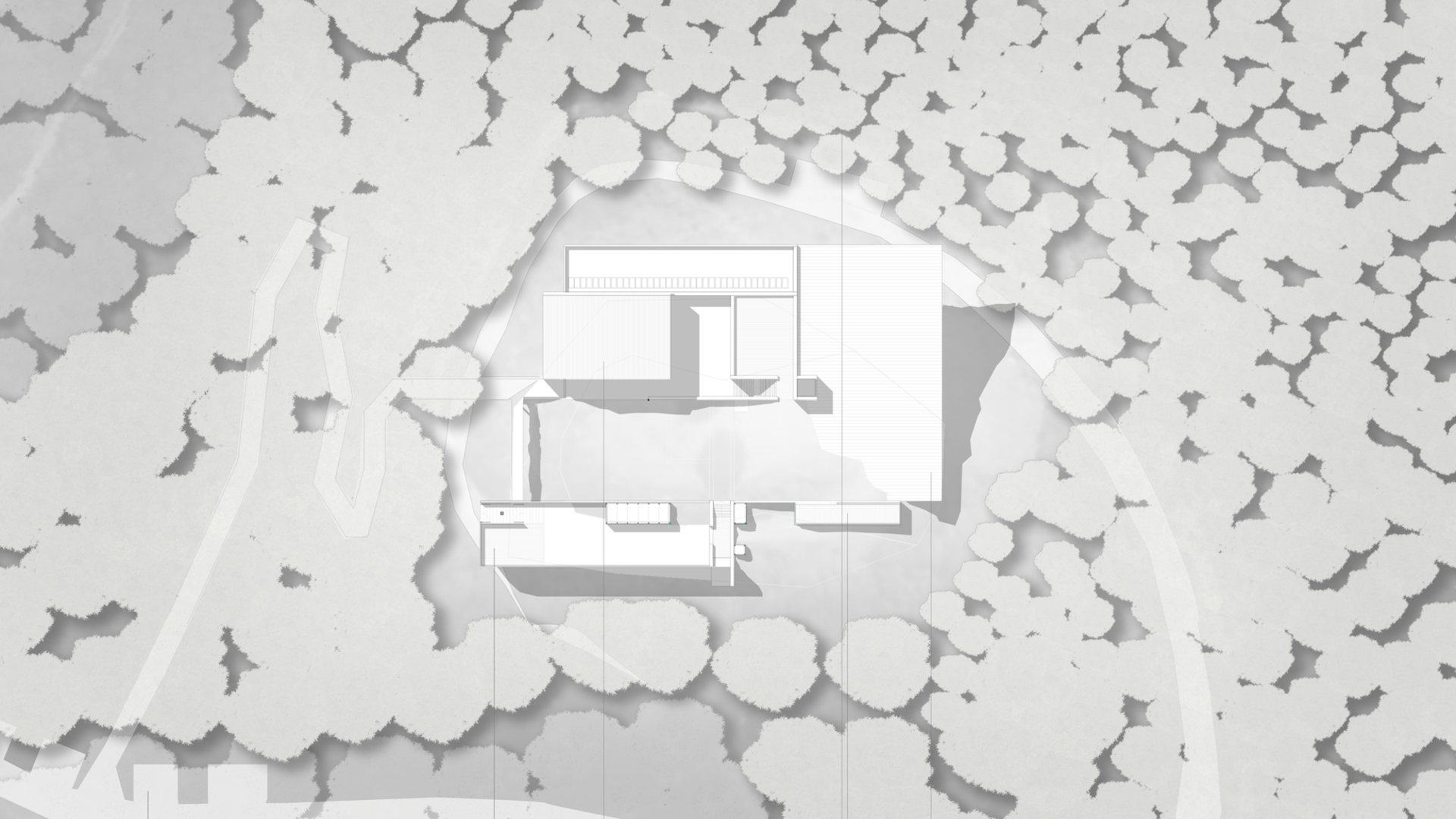 Architectural floorplan of a public builnding