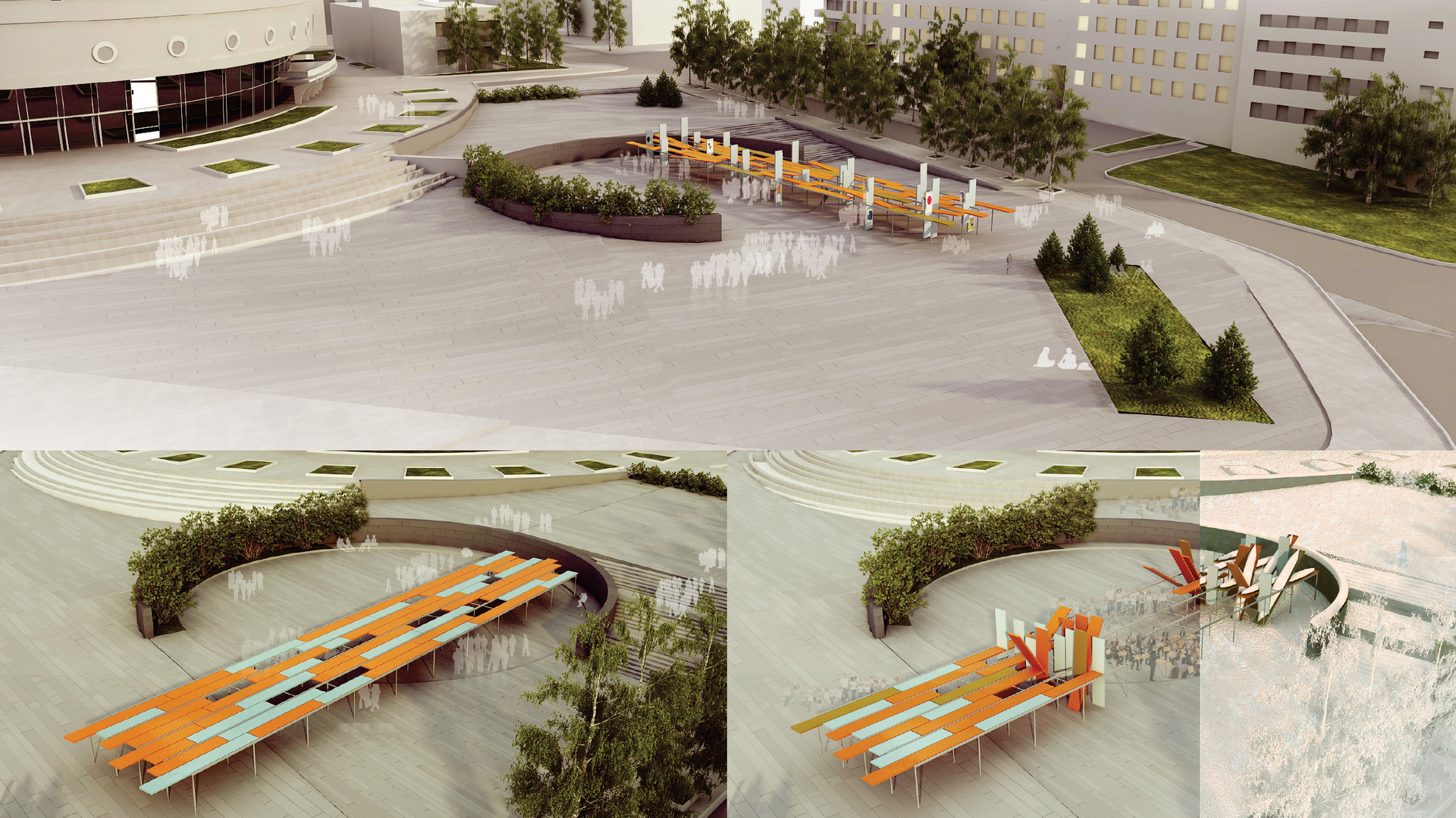 Render of a monument